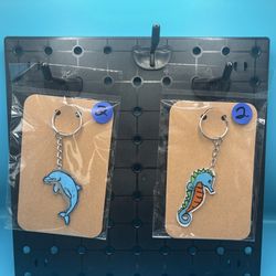 Hand drawn keychains