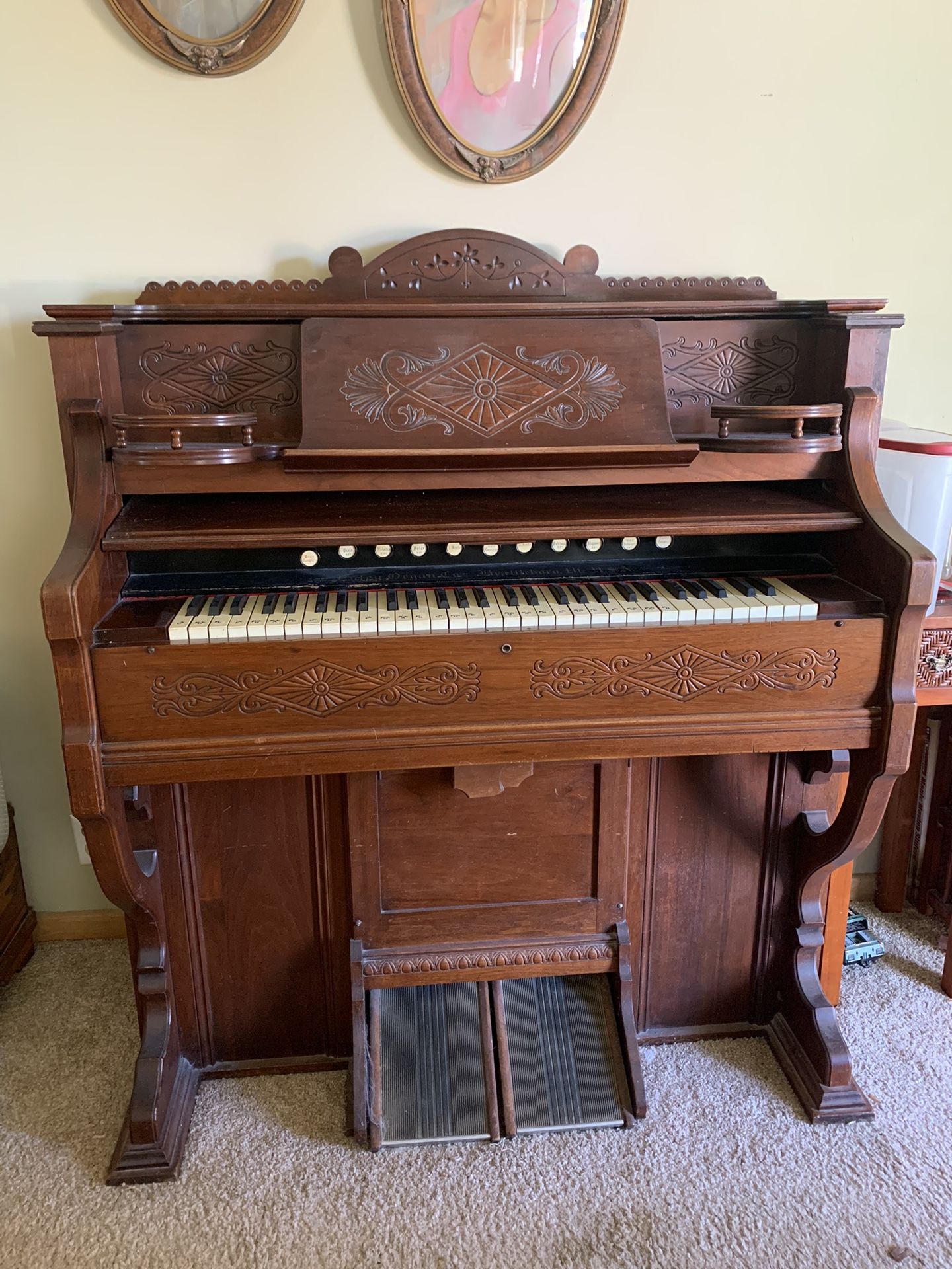 Antique Pump Organ
