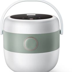 Bear Rice Cooker 3 Cups (Uncooked), 3D Heating and Fuzzy Logic, Healthy Nonstick Small Rice Cooker, PFAS-Free, Touch-Screen, for White/Brown Rice Quin