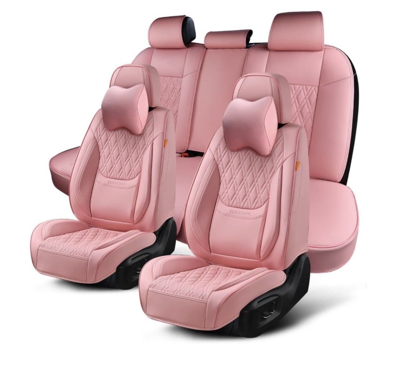 Tinraiyang Pink Seat Covers Full Set