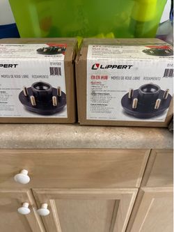2 brand new 5” on 4.5” idler hubs