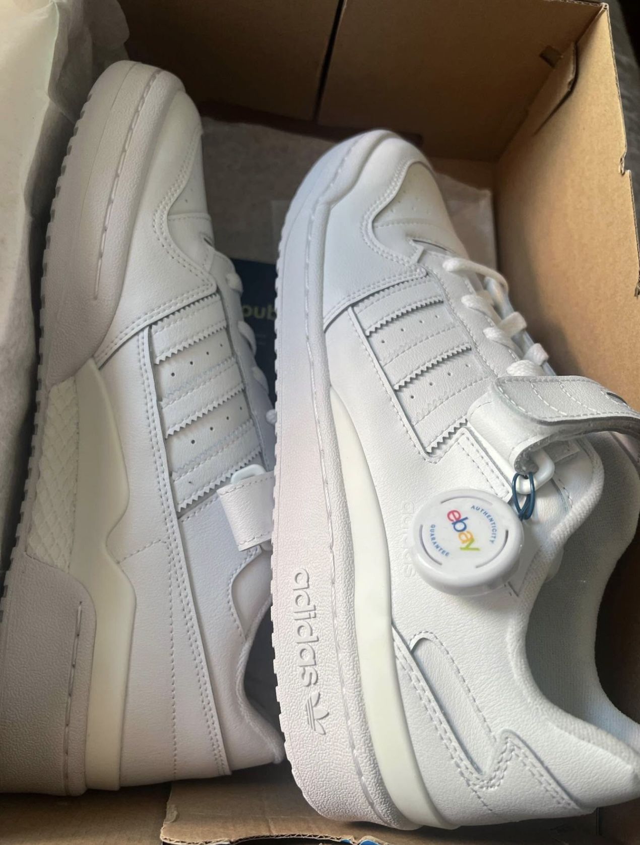 adidas originals forum low shoes triple white fy7755 mens size 11