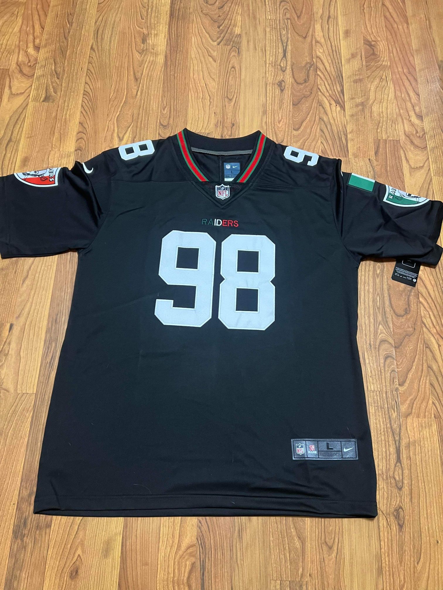 Las Vegas Raiders Custom Mexico Style Maxx Crosby Stitched Jerseys