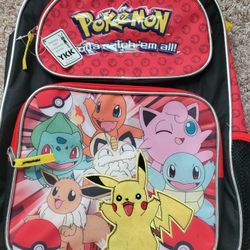 Pokemon Backpack-new $5
