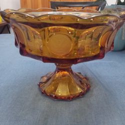 Fostoria Amber Footed Compote