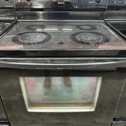  Black Glass Top Stove 