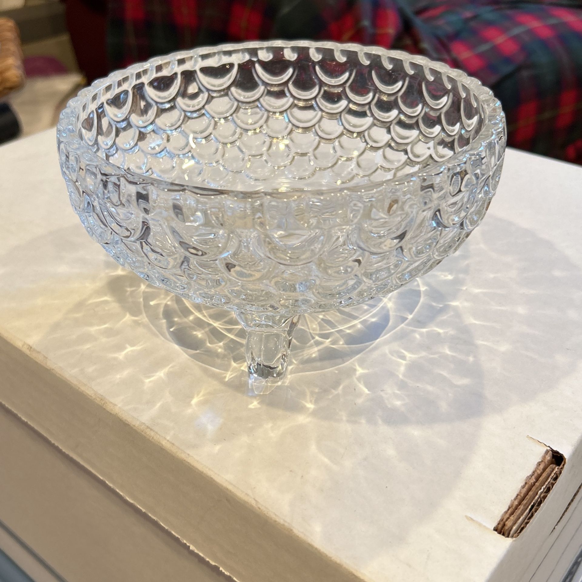 Footed Glass Dish