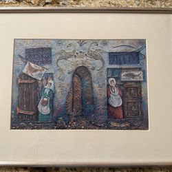 Pair of Signed Lithographs by Zvi Livni — Listed Israeli Artist