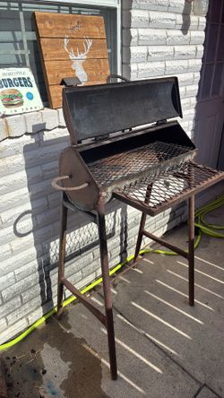 Bbq pit and wood