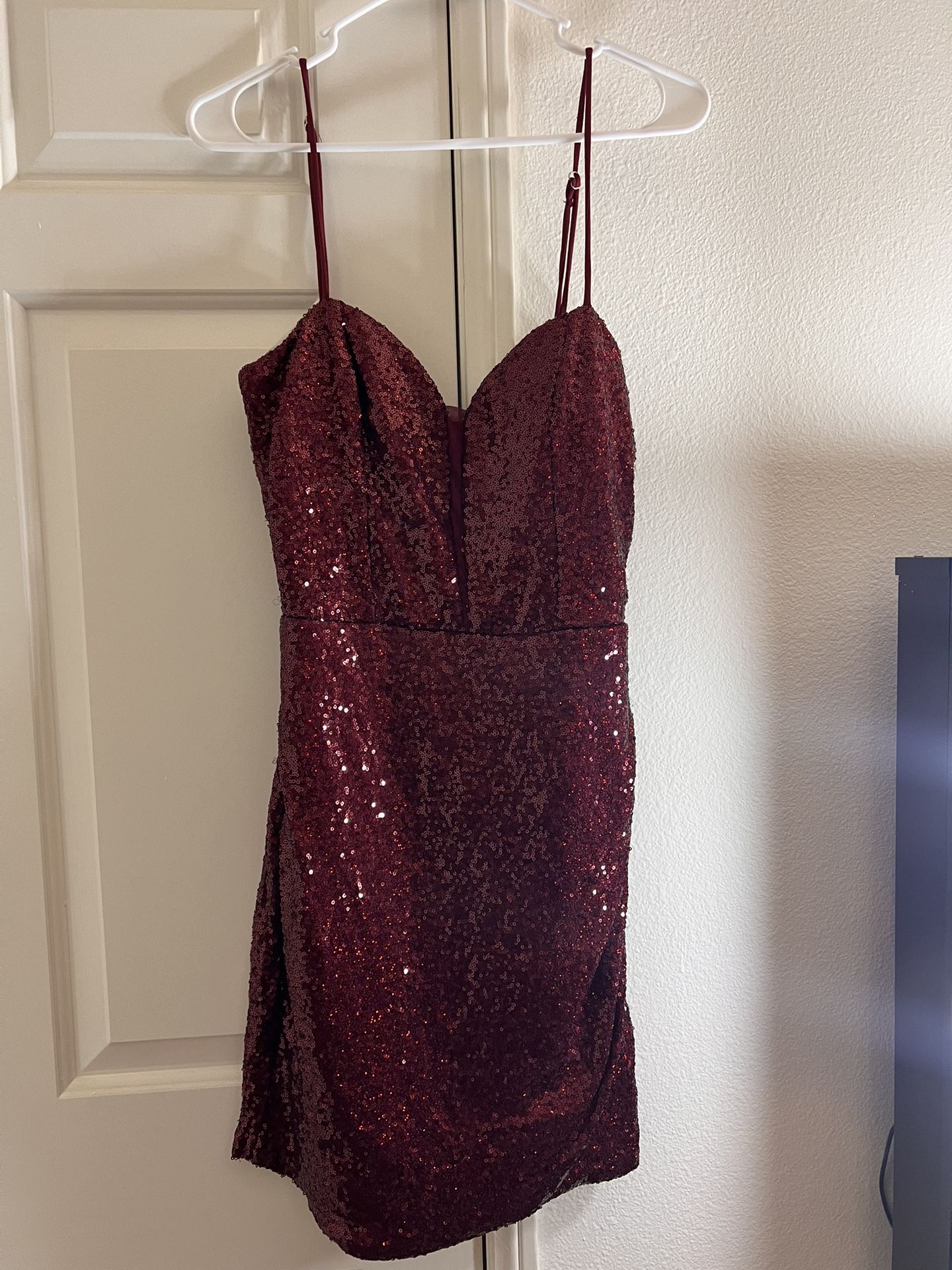 Windsor Burgundy Sequin Dress