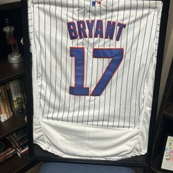 Men's Chicago Cubs Kris Bryant Majestic White Cool Base Players Choice Club Jersey