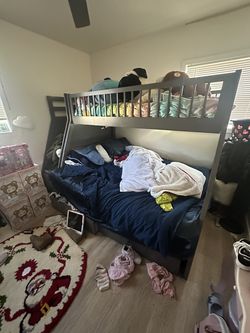 Twin Over Full Bunk Bed w/ Storage Drawers