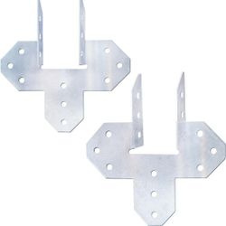 Strong 18-Gauge Hurricane Tie Hot Dip Galvanized Joist Hangers Heavy Duty Hot Dip Galvanized Joist Hangers for Roofing Trusses Wood Timber, 80 Pcs