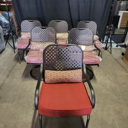 New Patio Dining Chair Set with Cushions 