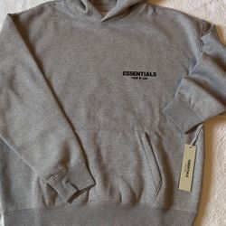 Essentials hoodie dark oatmeal