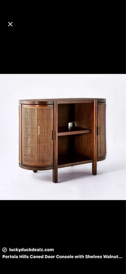 console cabinet from the same Threshold™ designed with Studio McGee Portola Hills collection at Target.