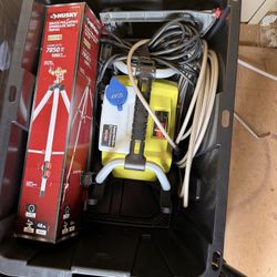 Ryobi Pressure Washer And Stand Up Sprinkler 