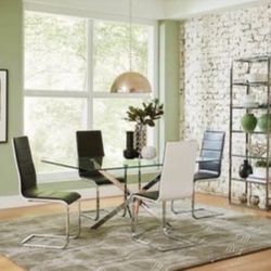 Brand New 7PC Chrome Dining Set