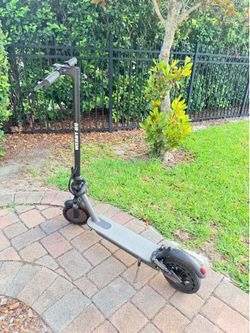 Electric Scooter, 350W Powerful Motor,8.5" Solid Tyre,19 Mph Top Speed,12 Miles Long Range, Lightweight Foldable E-Scooter with EABS & Drum Brake