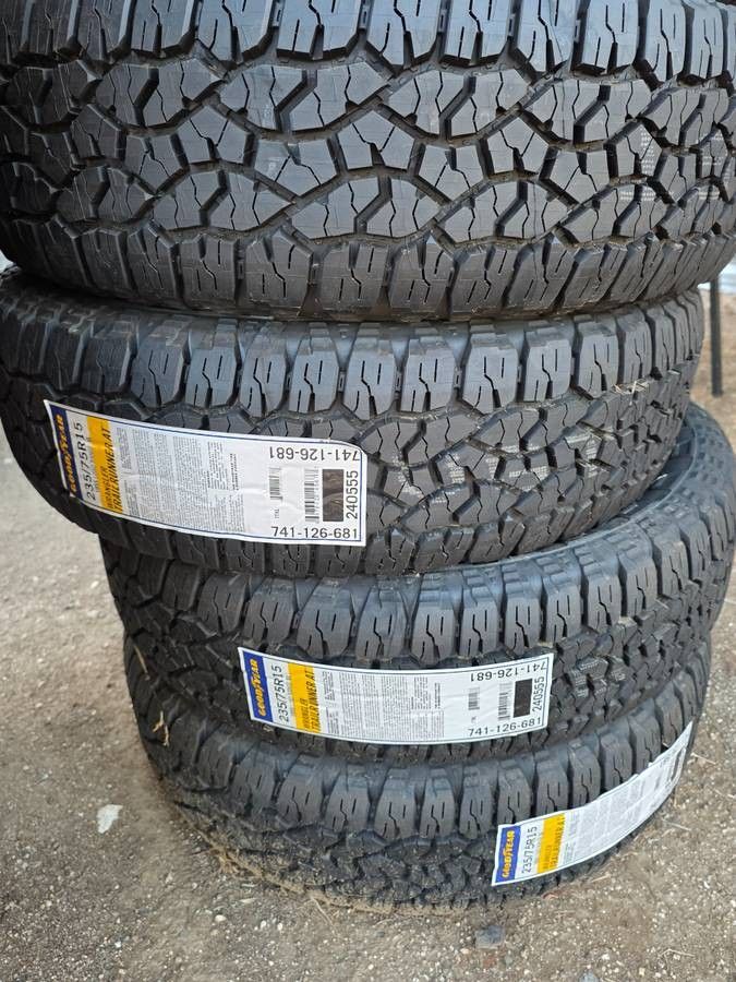 4 New 235-75-15 Goodyear Wrangler Trailrunner A/T All Terrain Tires 235/75R15 P235 75 R15 Inch Tire FREE Same Day Delivery Inland Empire