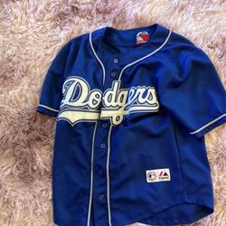 Dodgers Magestic Vintage Jersey Youth 