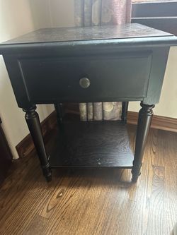 Dark Wood Side Table