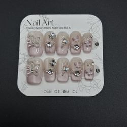 Press On Nails Size M Reusable Handmade