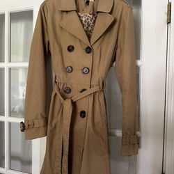 H&M Tan Trench coat /Raincoat - Brand New - Size 12