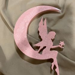 Handmade Resin Moon With Fairy 