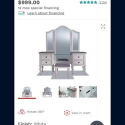 Vanity // Makeup Table //desk 