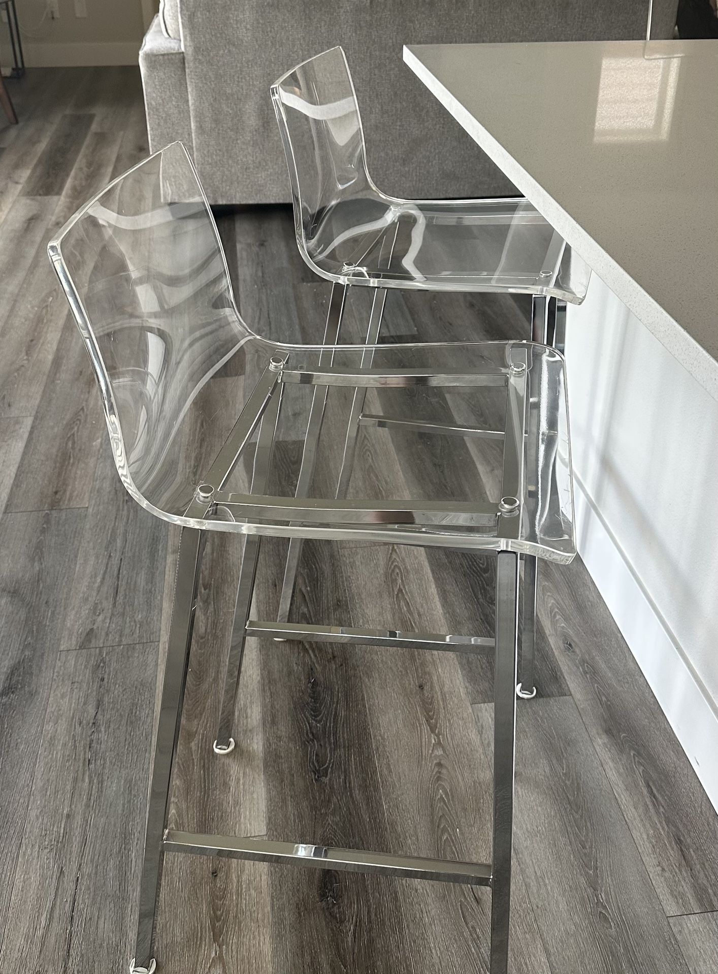 4 Chloe 26 Inch Lucite Counter/Bar Stools