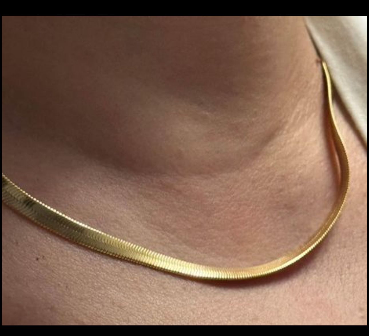 4MM Herringbone Chain Necklace 20”Inches