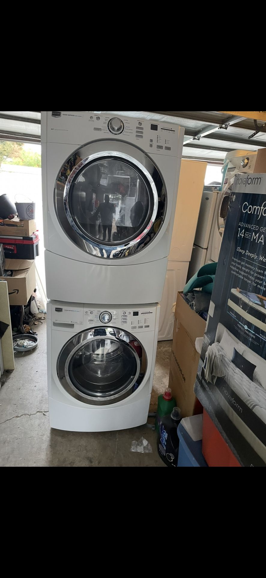 Maytag Stackable Washer And Gas Dryer