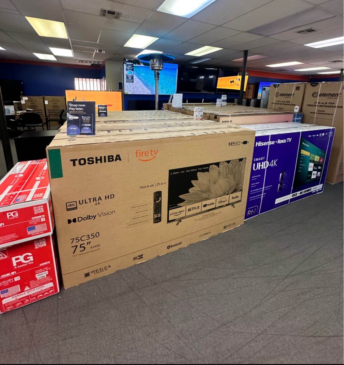 75” TOSHIBA 4K HDR SMART FIRE TV