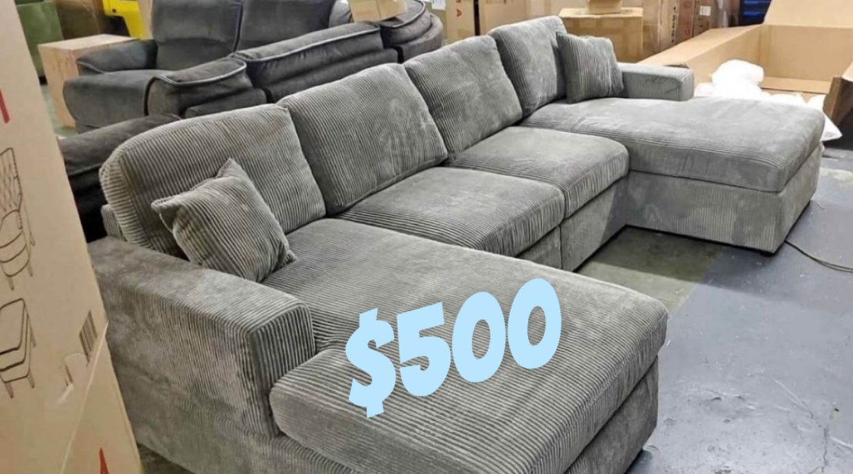 Sectional Couch Double Chase