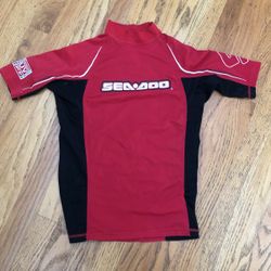 Youth Boys Rash Guard Shirt SPF 50+ Size Small