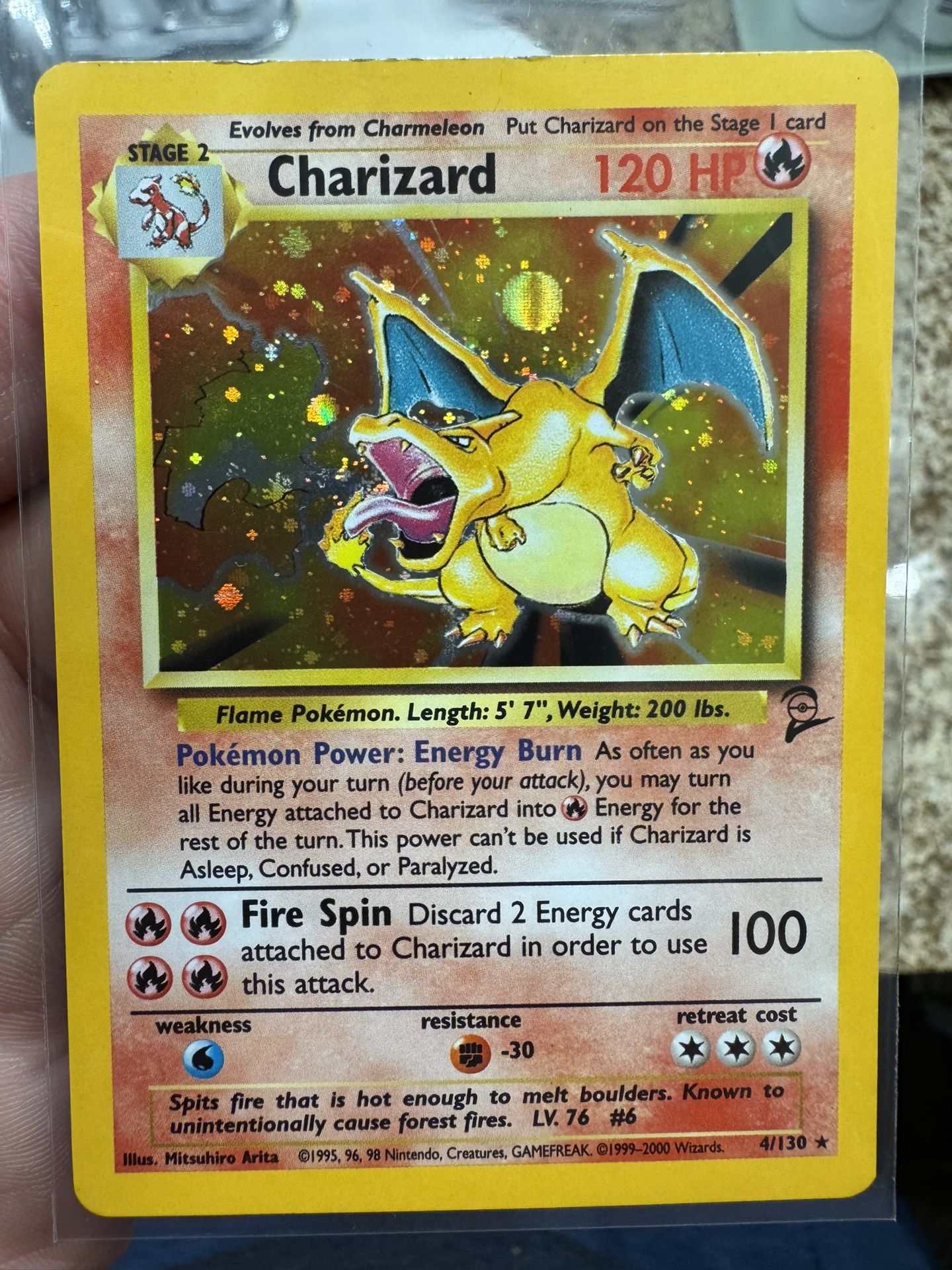 Charizard Base Set 2 - 4/130 Holo Rare