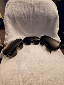 3 Authentic Ray-Ban ClubMasters