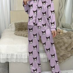 2 Piece Pajama Set - Hk Kuromi - Adult Large New 
