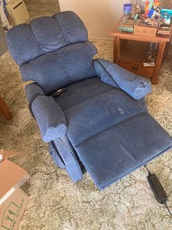 Blue Power Lift Recliner Chair