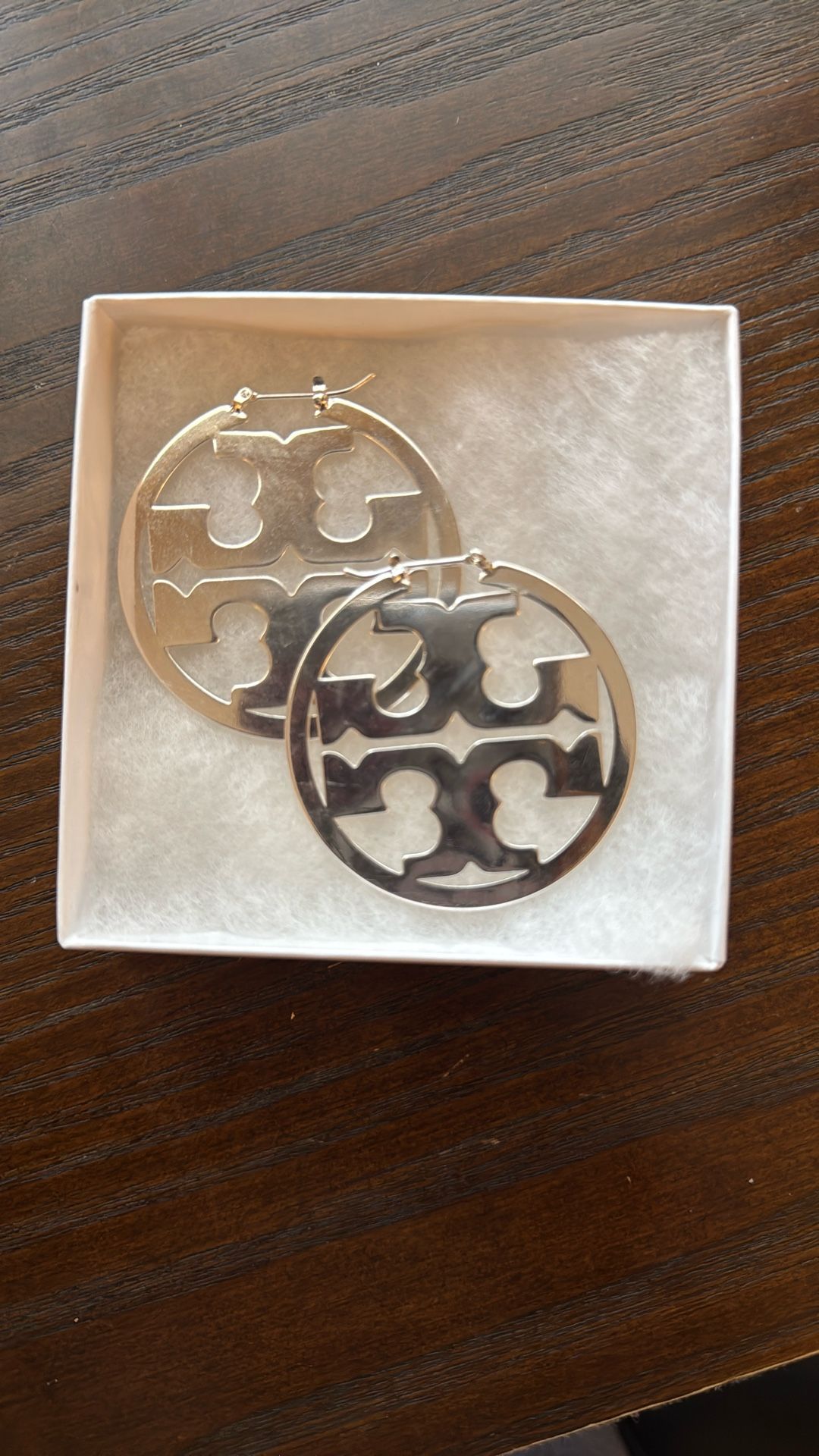 TB Silver Earrings