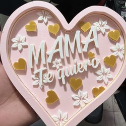 Ravin’ 3D Prints - Happy Mother’s Day Heart CUSTOM