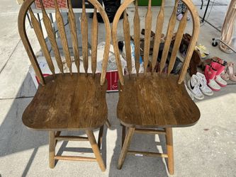 Solid Oak Bar Stool