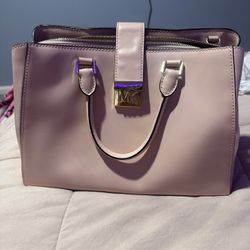 Michael Kors light pink bag with belt