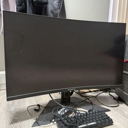 Gaming Monitor And Keyboard Set Bundle