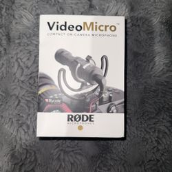 RØDE VideoMicro Compact On-Camera Microphone (New in Box)