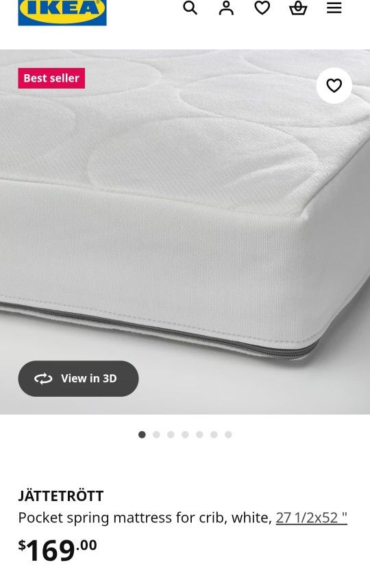 Baby Crib IKEA Matrres