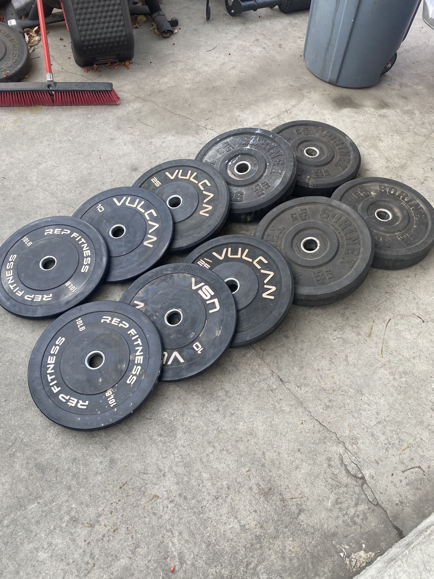Weights for sale 4x45,s 2x25,s 4x10,s