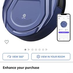 New OKP Life K2 Robot Vacuum Cleaner 1800 mAh, Blue