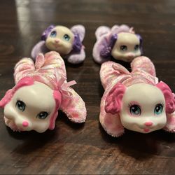 Puppy Surprise Baby Mini Plush Stuffed Toy Babies Lot Of 4